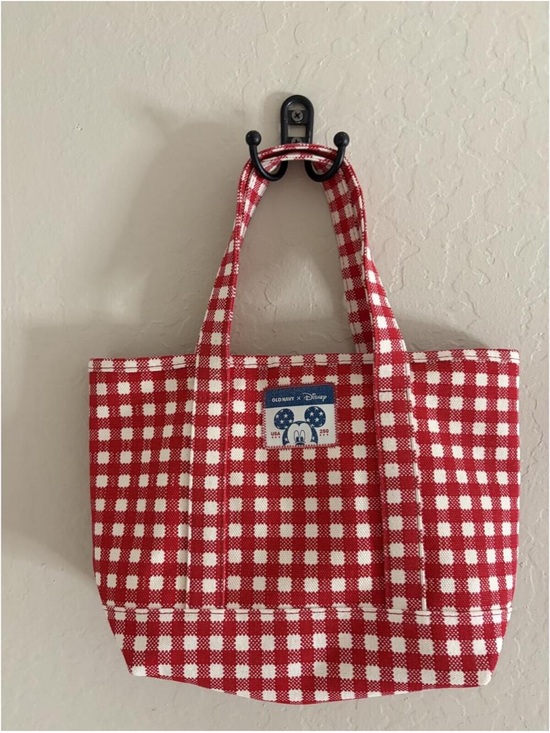 Old Navy Handbags - Old Navy x Disney Americana Red Canvas Tote Bag with Disney Patch